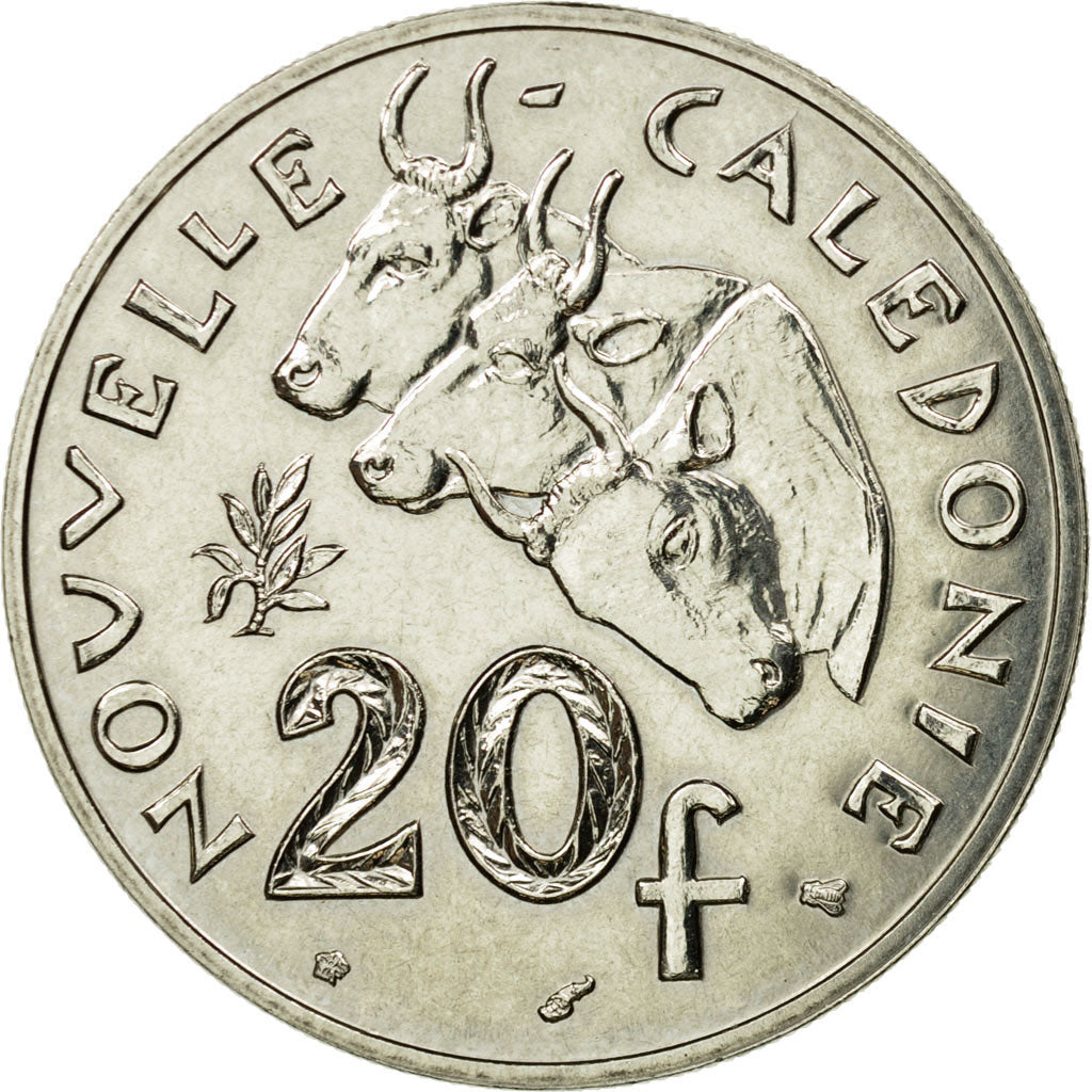 Münze, Neukaledonien, 20 Francs, 1996, Paris, SS+, Nickel, KM:12