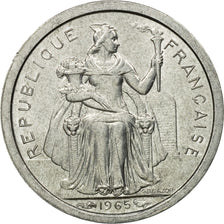 Coin, French Polynesia, 50 Centimes, 1965, EF(40-45), Aluminum, KM:1