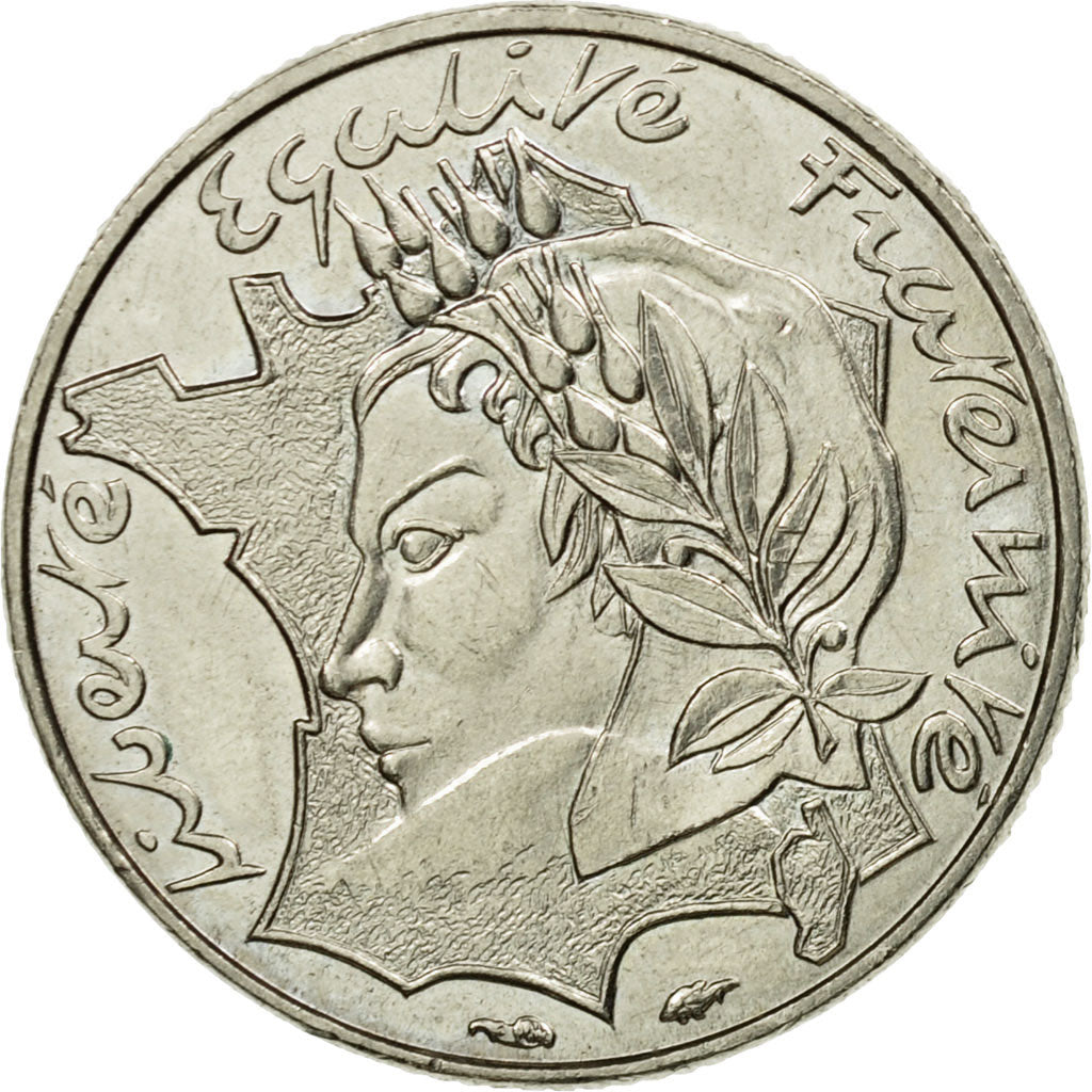 Coin, France, Jimenez, 10 Francs, 1986, AU(50-53), Nickel, KM:959, Gadoury:824