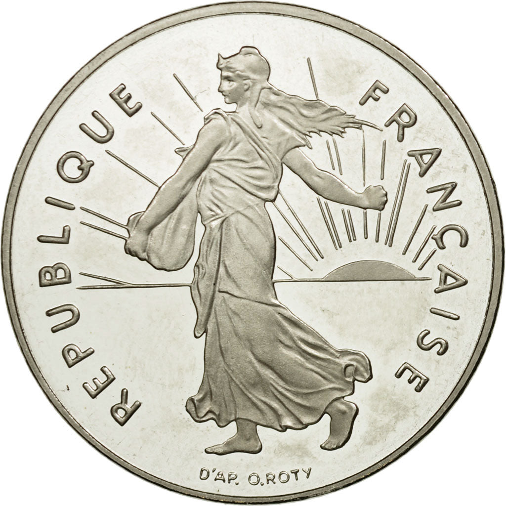 Coin, France, Semeuse, Franc, 2001, MS(65-70), Nickel, KM:925.2, Gadoury:474b