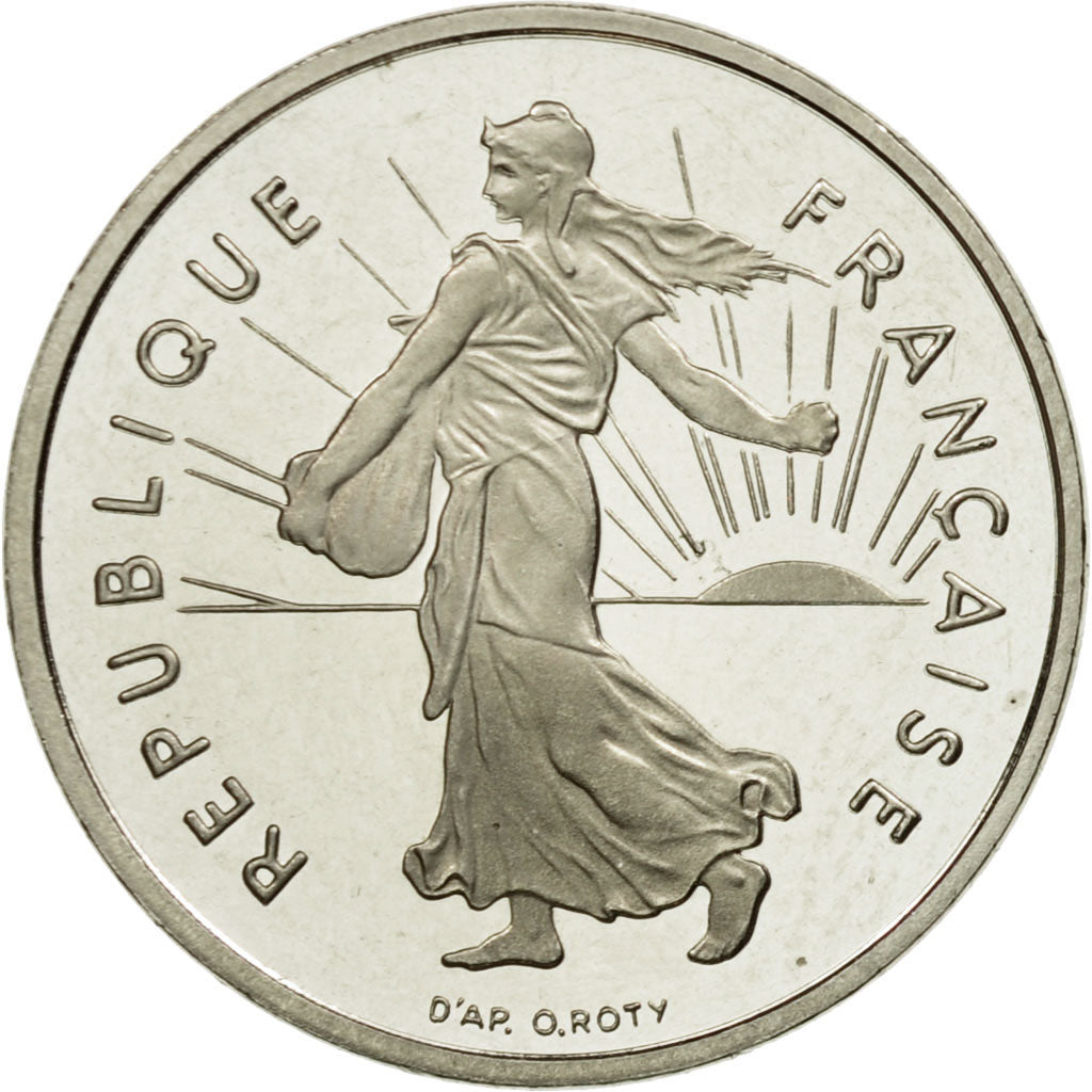Coin, France, Semeuse, 1/2 Franc, 2001, MS(65-70), Nickel, KM:931.2