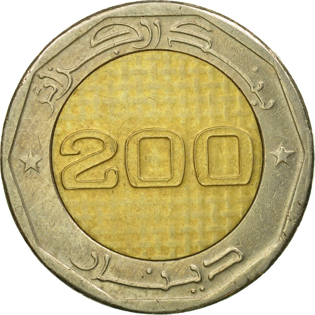 Coin, Algeria, 200 Dinars, 2012, EF(40-45), Bi-Metallic