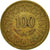 Coin, Tunisia, 100 Millim, 1993, EF(40-45), Brass, KM:309