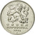 Moneda, República Checa, 5 Korun, 1993, BC+, Níquel chapado en acero, KM:8