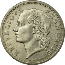 Moneta, Francja, Lavrillier, 5 Francs, 1937, AU(55-58), Nikiel, Gadoury:760