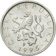 Coin, Czech Republic, 10 Haleru, 1995, EF(40-45), Aluminum, KM:6
