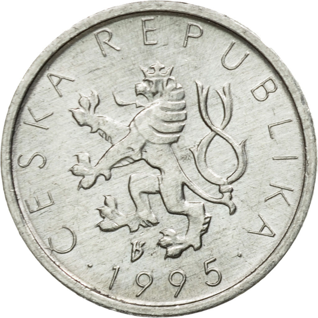 Coin, Czech Republic, 10 Haleru, 1995, VF(30-35), Aluminum, KM:6