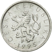 Coin, Czech Republic, 10 Haleru, 1995, VF(30-35), Aluminum, KM:6