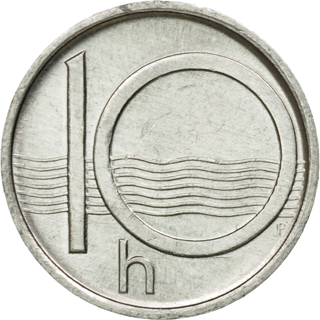 Coin, Czech Republic, 10 Haleru, 1995, VF(30-35), Aluminum, KM:6