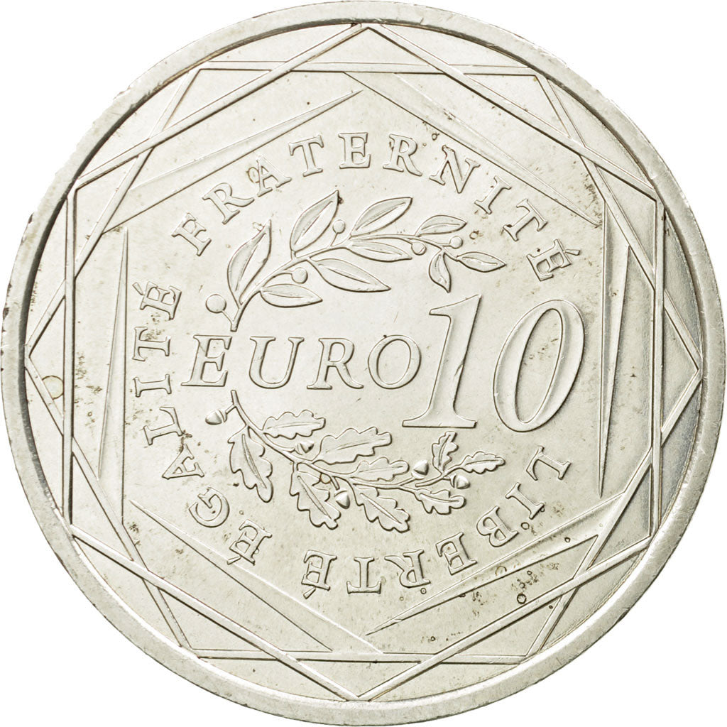France, 10 Euro, 2009, AU(55-58), Silver, Gadoury:EU337, KM:1580
