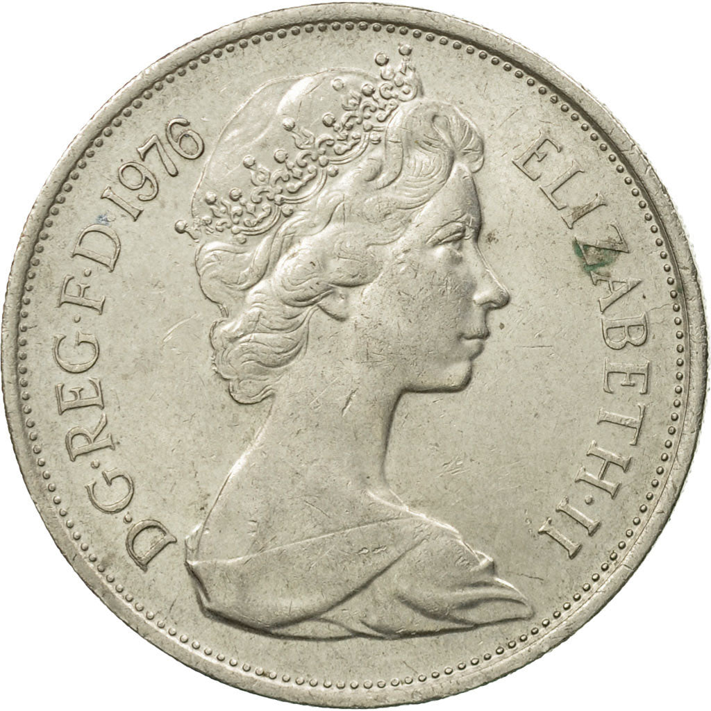 Moneta, Gran Bretagna, Elizabeth II, 10 New Pence, 1976, MB, Rame-nichel, KM:912