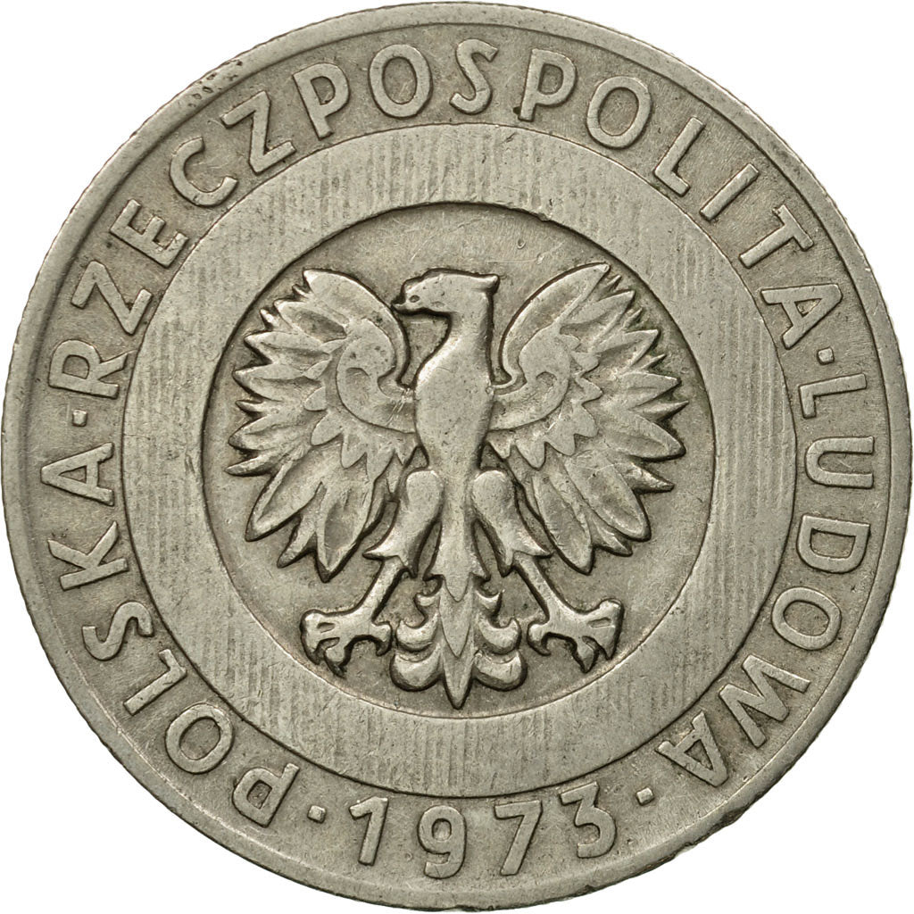 Coin, Poland, 20 Zlotych, 1973, EF(40-45), Copper-nickel, KM:67