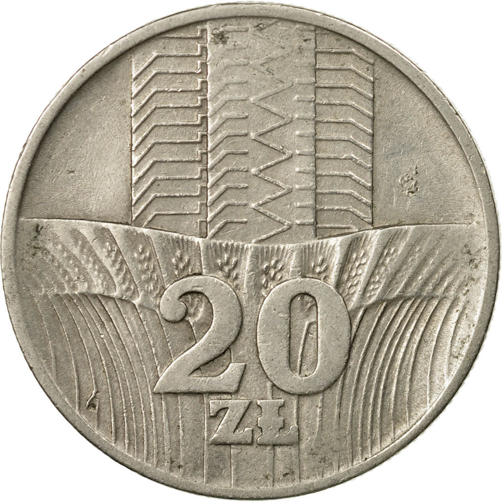 Coin, Poland, 20 Zlotych, 1973, EF(40-45), Copper-nickel, KM:67