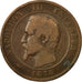 Moneda, Francia, 10 Centimes, 1854, Paris, BC+, Plata, KM:M26a, Gadoury:248