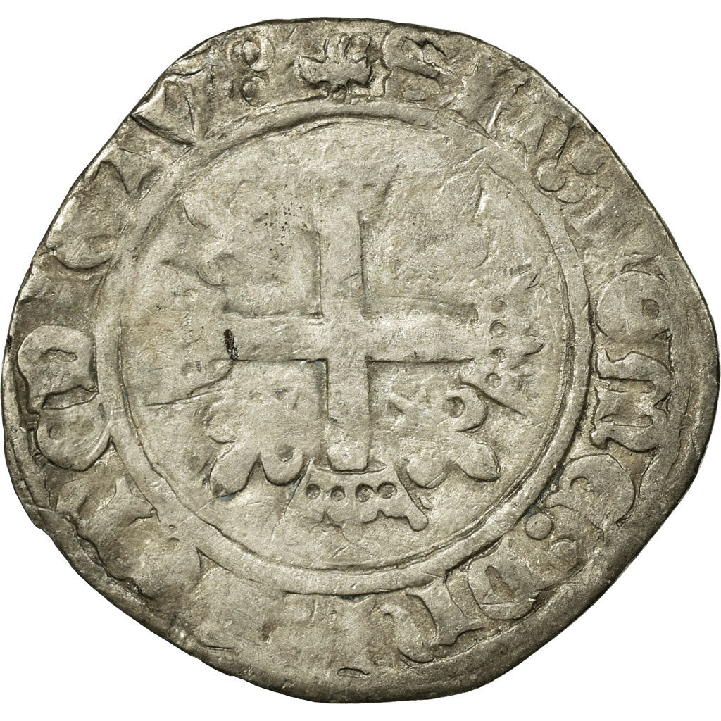 Coin, France, Karolus or Dizain, Angers, VF(20-25), Billon, Duplessy:593