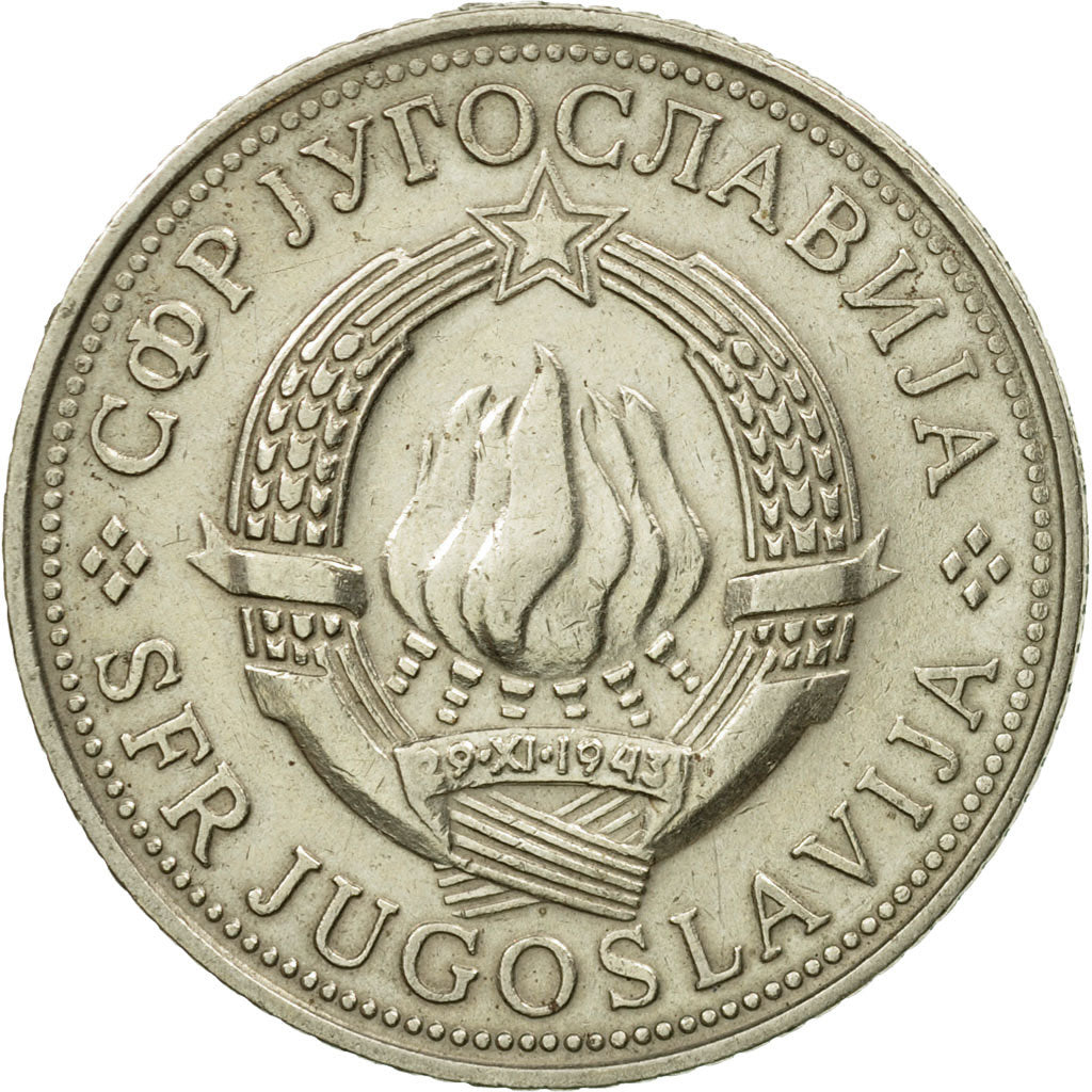 Coin, Yugoslavia, 5 Dinara, 1971, VF(30-35), Copper-Nickel-Zinc, KM:58