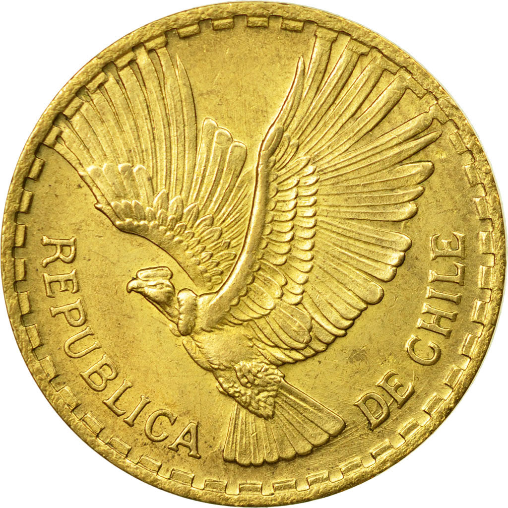 Moneta, Cile, 10 Centesimos, 1966, BB, Alluminio-bronzo, KM:191