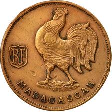 Coin, Madagascar, Franc, 1943, Pretoria, VF(30-35), Bronze, KM:2