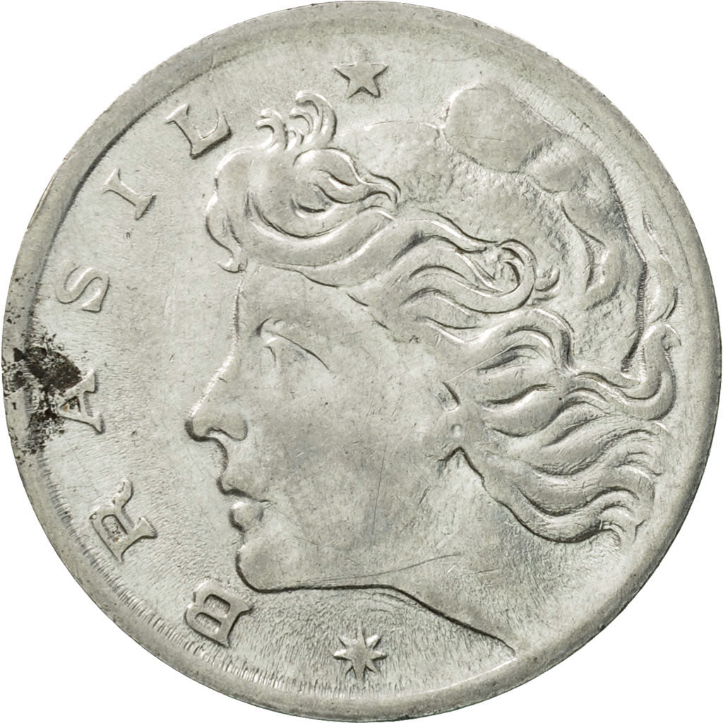 Coin, Brazil, 5 Centavos, 1969, EF(40-45), Stainless Steel, KM:577.2