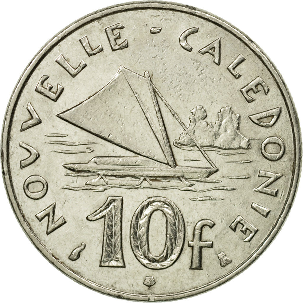 Coin, New Caledonia, 10 Francs, 1996, Paris, EF(40-45), Nickel, KM:11