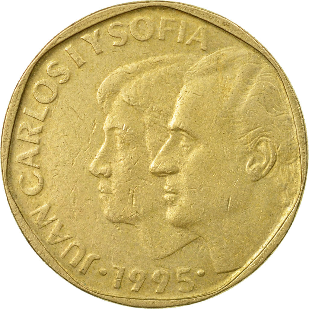 Coin, Spain, Juan Carlos I, 500 Pesetas, 1995, EF(40-45), Aluminum-Bronze