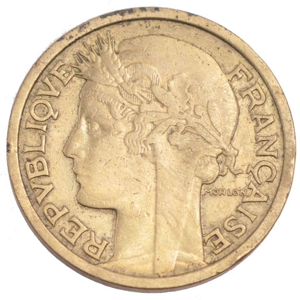 FRANCE, 2 Francs, 1935, EF(40-45), Aluminium-Bronze, Gadoury #535, 8.02