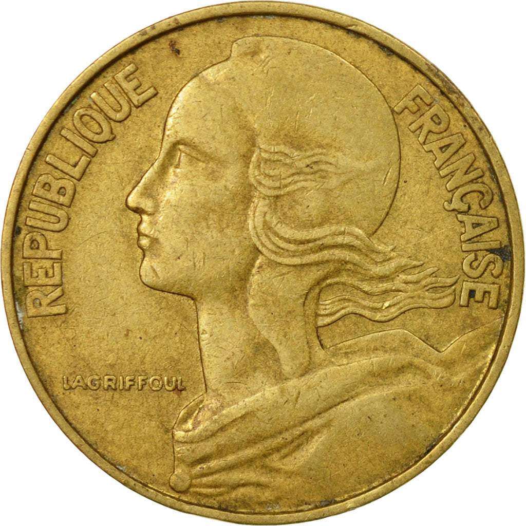 Coin, France, Marianne, 20 Centimes, 1967, Paris, VF(20-25), Aluminum-Bronze