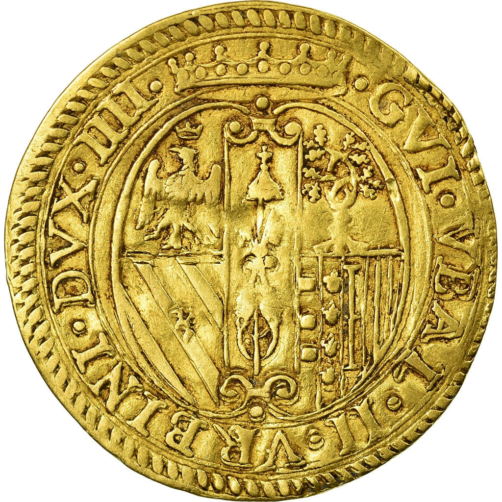 Duchy of Urbino, Guidobaldo II, Scudo, 1538-1574, Urbino, Gold, EF(40-45)