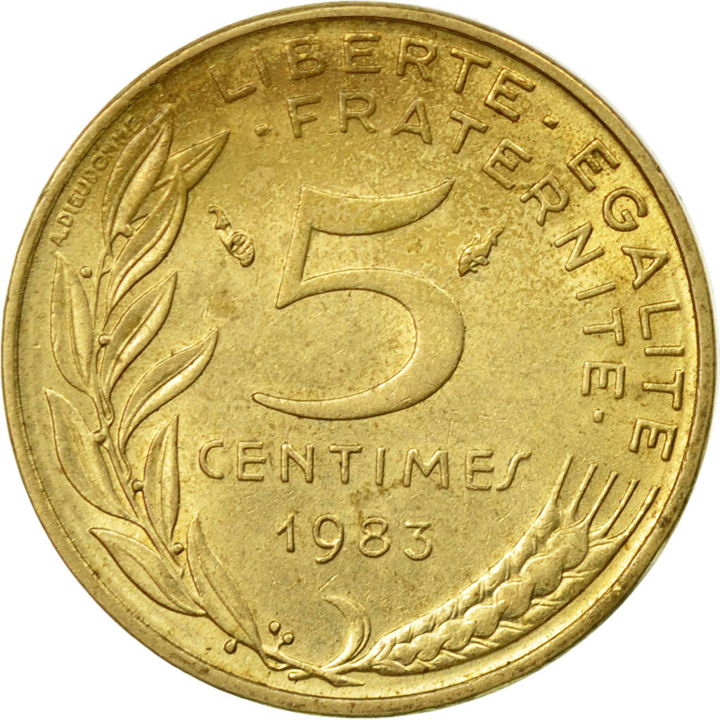 Coin, France, Marianne, 5 Centimes, 1983, Paris, VF(30-35), Aluminum-Bronze