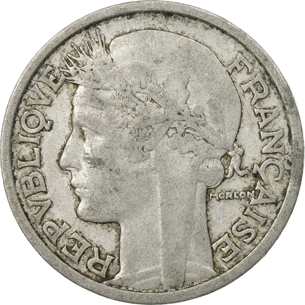 Coin, France, Morlon, 2 Francs, 1947, VF(20-25), Aluminum, KM:886a.1