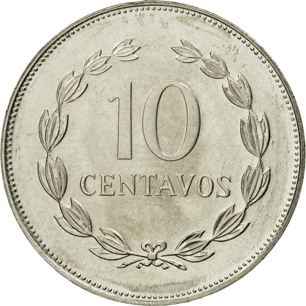 Monnaie, El Salvador, 10 Centavos, 1995, TTB, Copper-Nickel Clad Steel, KM:155b