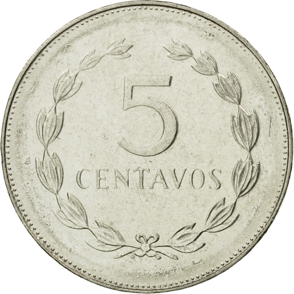 Coin, El Salvador, 5 Centavos, 1994, EF(40-45), Nickel Clad Steel, KM:154b
