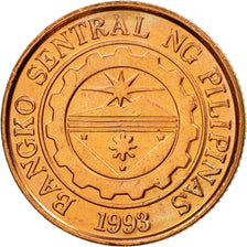 Coin, Philippines, 10 Sentimos, 1997, AU(50-53), Copper Plated Steel, KM:270.1