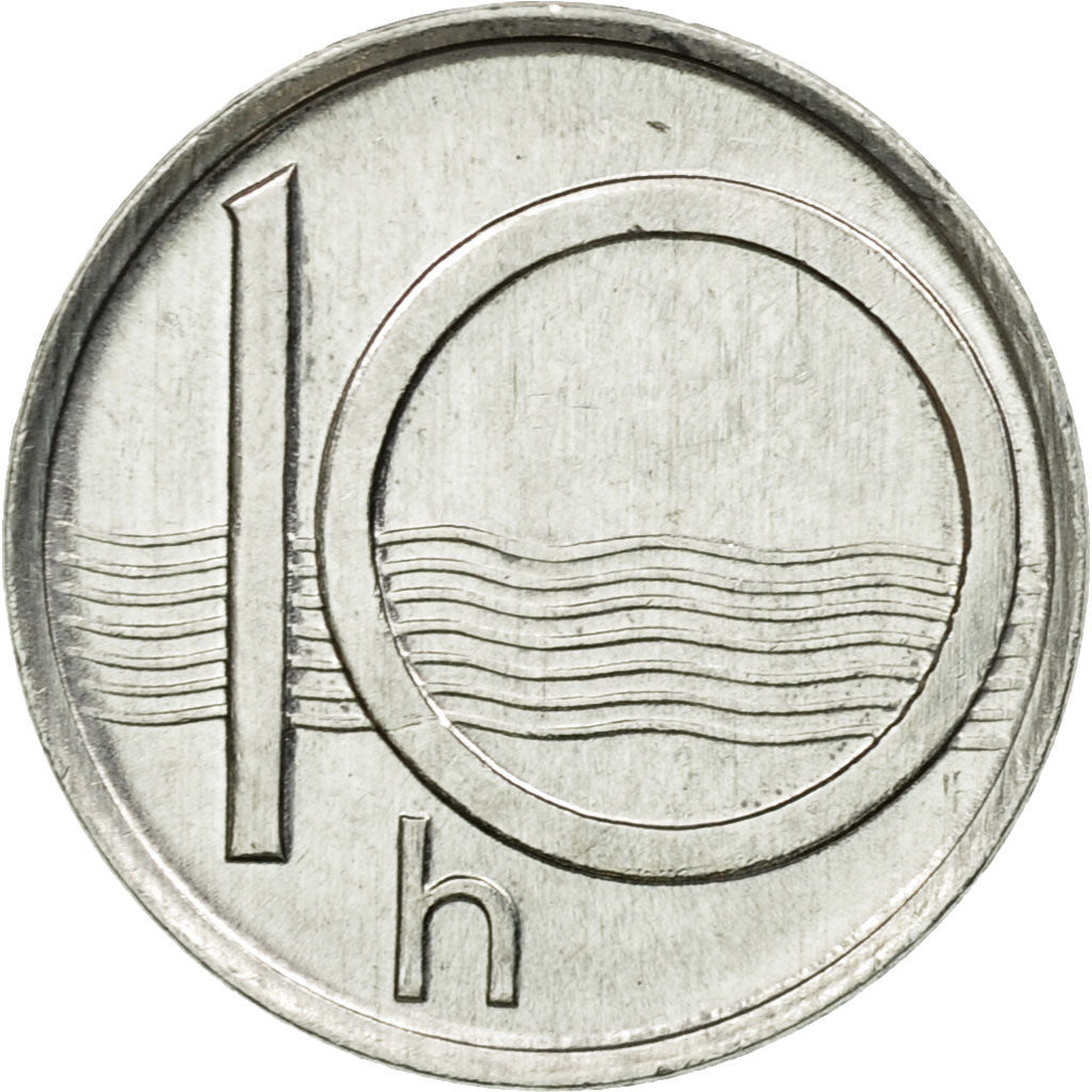 Monnaie, République Tchèque, 10 Haleru, 1994, TTB, Aluminium, KM:6