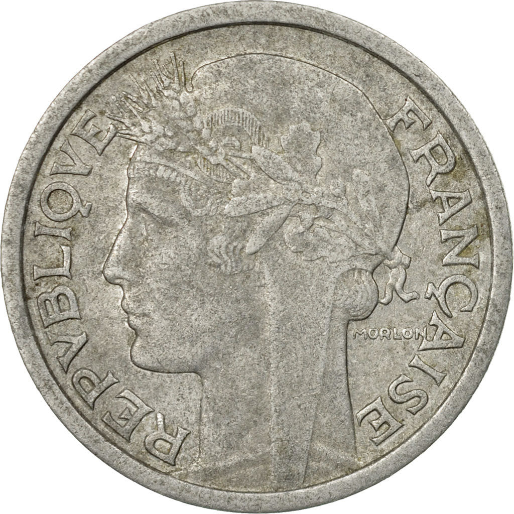 Munten, Frankrijk, Morlon, Franc, 1957, Beaumont - Le Roger, FR, Aluminium