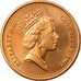Monnaie, Gibraltar, Elizabeth II, 2 Pence, 1995, TTB+, Copper Plated Steel