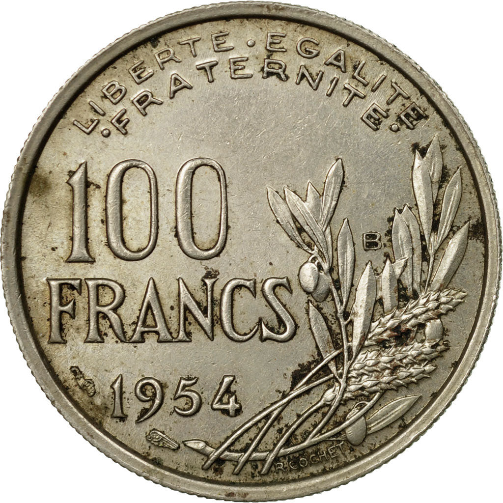 Coin, France, Cochet, 100 Francs, 1954, Beaumont - Le Roger, VF(20-25)