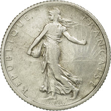 Coin, France, Semeuse, Franc, 1918, Paris, EF(40-45), Silver, KM:844.1