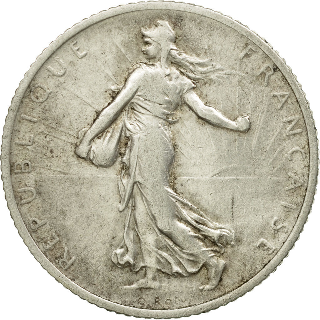 Monnaie, France, Semeuse, Franc, 1915, Paris, TB+, Argent, Gadoury:467, KM:844.1