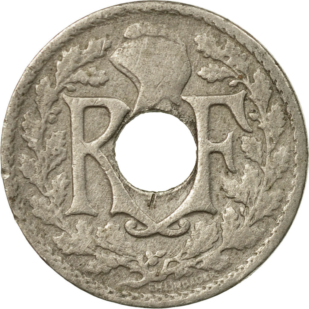 Munten, Frankrijk, Lindauer, 5 Centimes, 1924, FR, Copper-nickel, KM:875