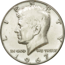 Coin, United States, Kennedy Half Dollar, Half Dollar, 1967, U.S. Mint