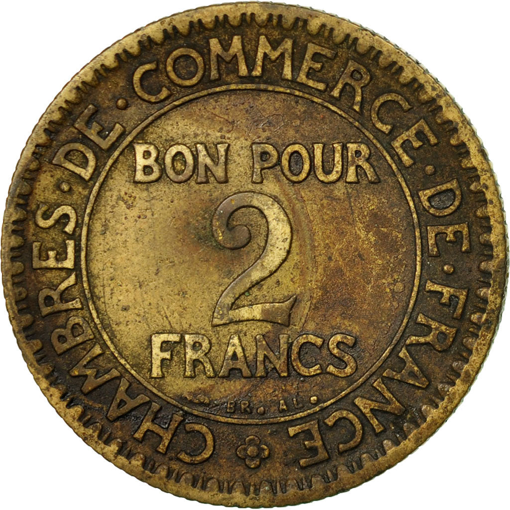 Coin, France, Chambre de commerce, 2 Francs, 1922, Paris, F(12-15)