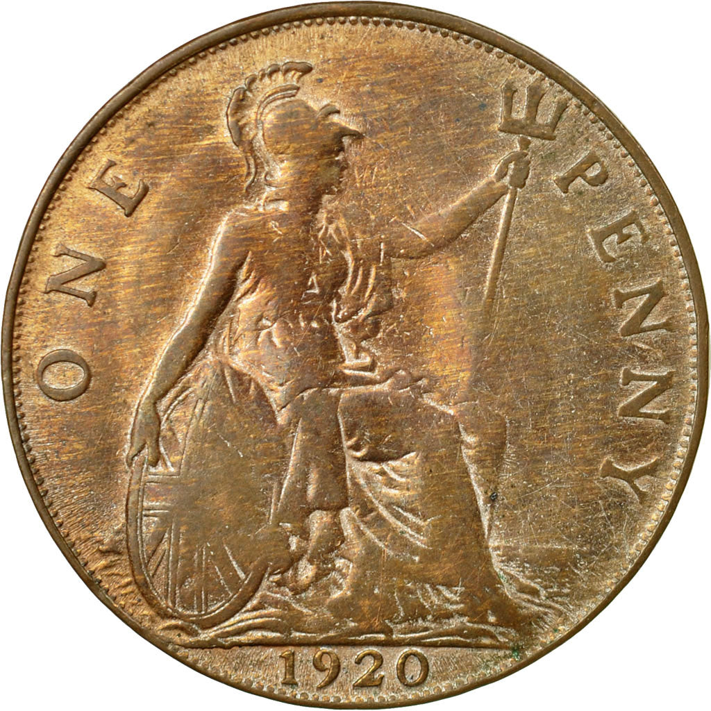 Moneta, Gran Bretagna, George V, Penny, 1920, MB+, Bronzo, KM:810