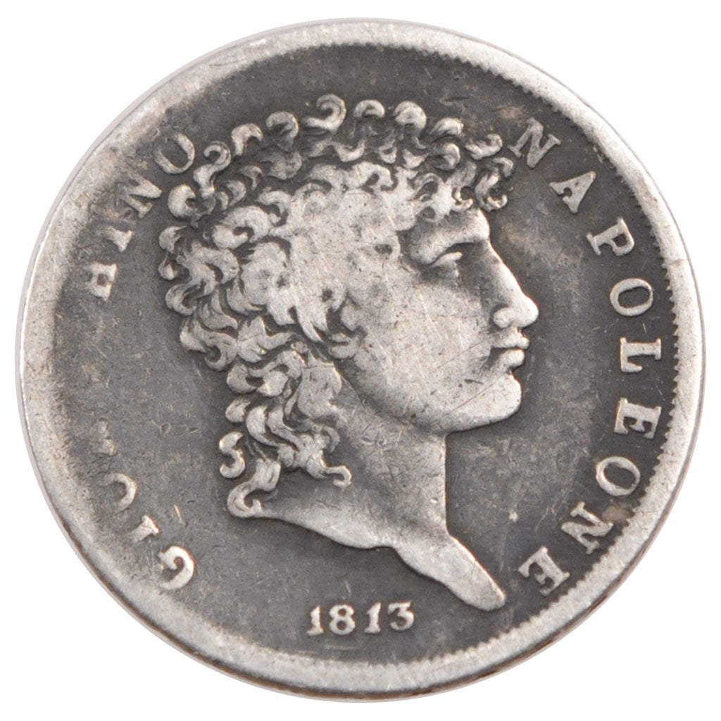 Italy, 1 Lire, 1813, KM #C#109, VF(20-25), Silver, 4.80