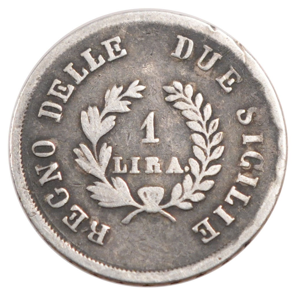 Italy, 1 Lire, 1813, KM #C#109, VF(20-25), Silver, 4.80