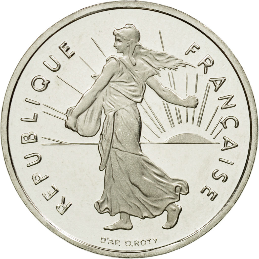 Münze, Frankreich, Semeuse, 1/2 Franc, 2001, STGL, Nickel, KM:931.2