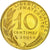 Moneta, Francja, Marianne, 10 Centimes, 2001, Paris, MS(65-70), Aluminium-Brąz