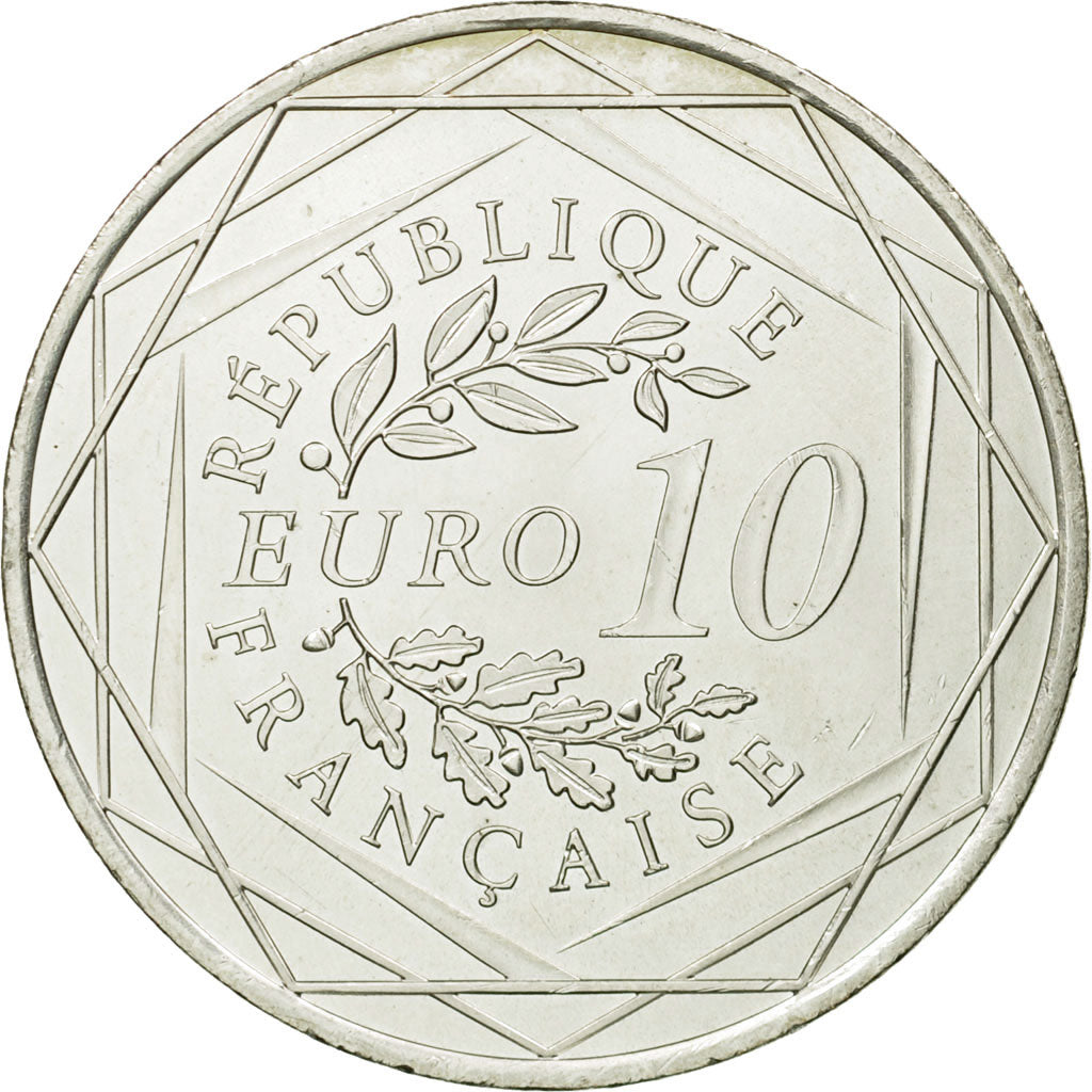 France, 10 Euro, 2013, AU(55-58), Silver, KM:2073