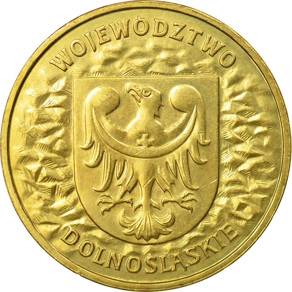 Coin, Poland, 2 Zlote, 2004, Warsaw, AU(55-58), Brass, KM:484