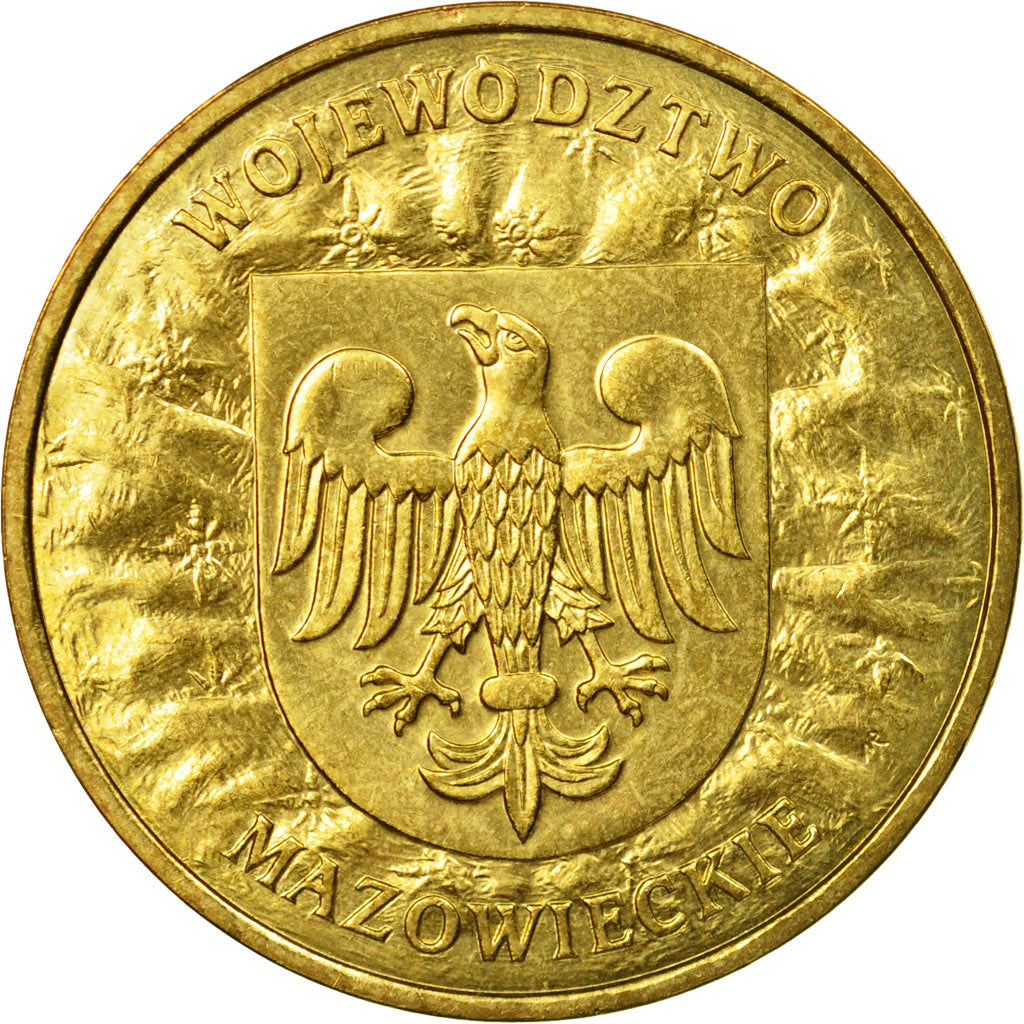 Coin, Poland, 2 Zlote, 2004, Warsaw, AU(55-58), Brass, KM:489